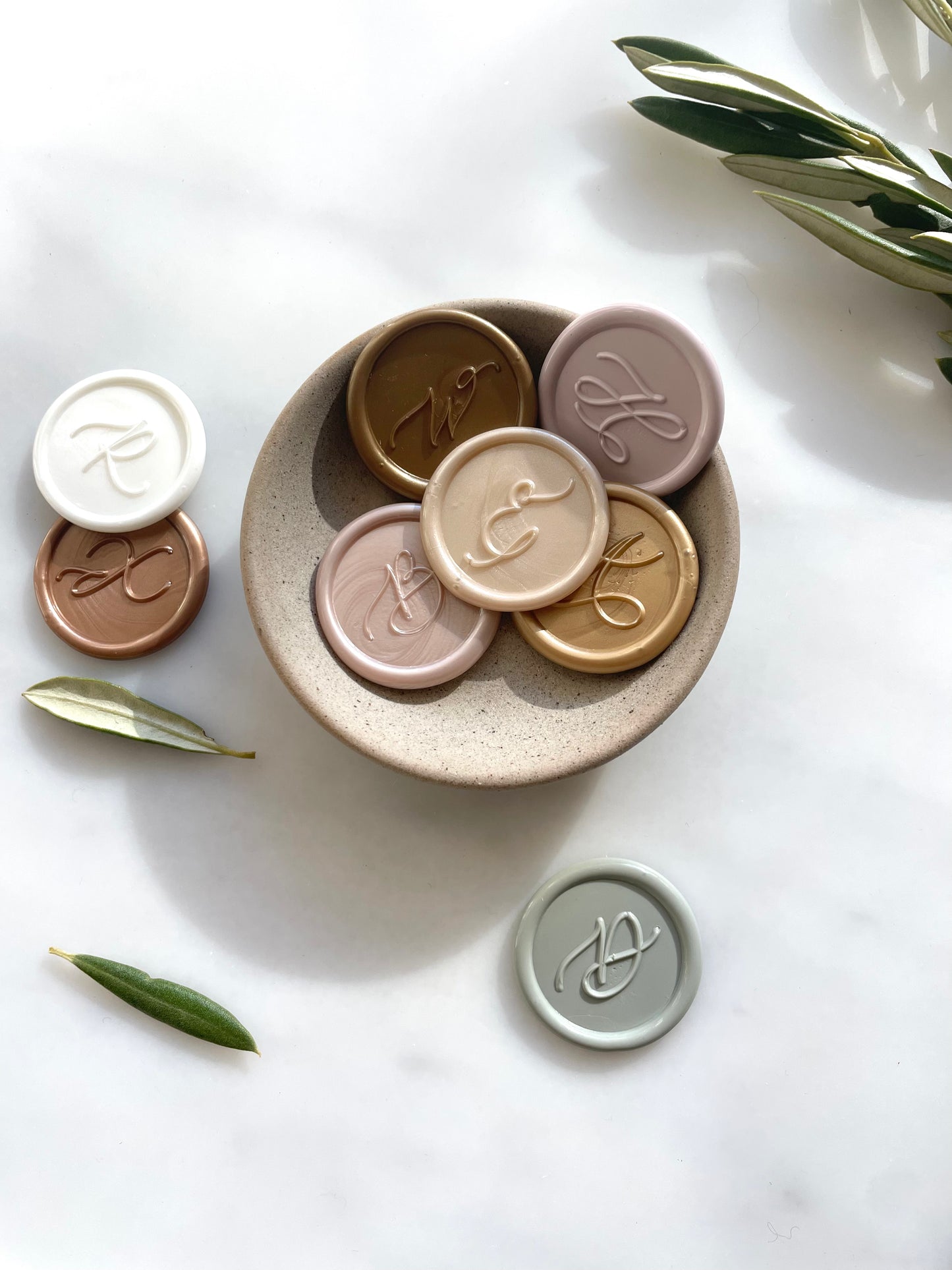 Custom Letter Wax Seal - Megan Bruce Designs