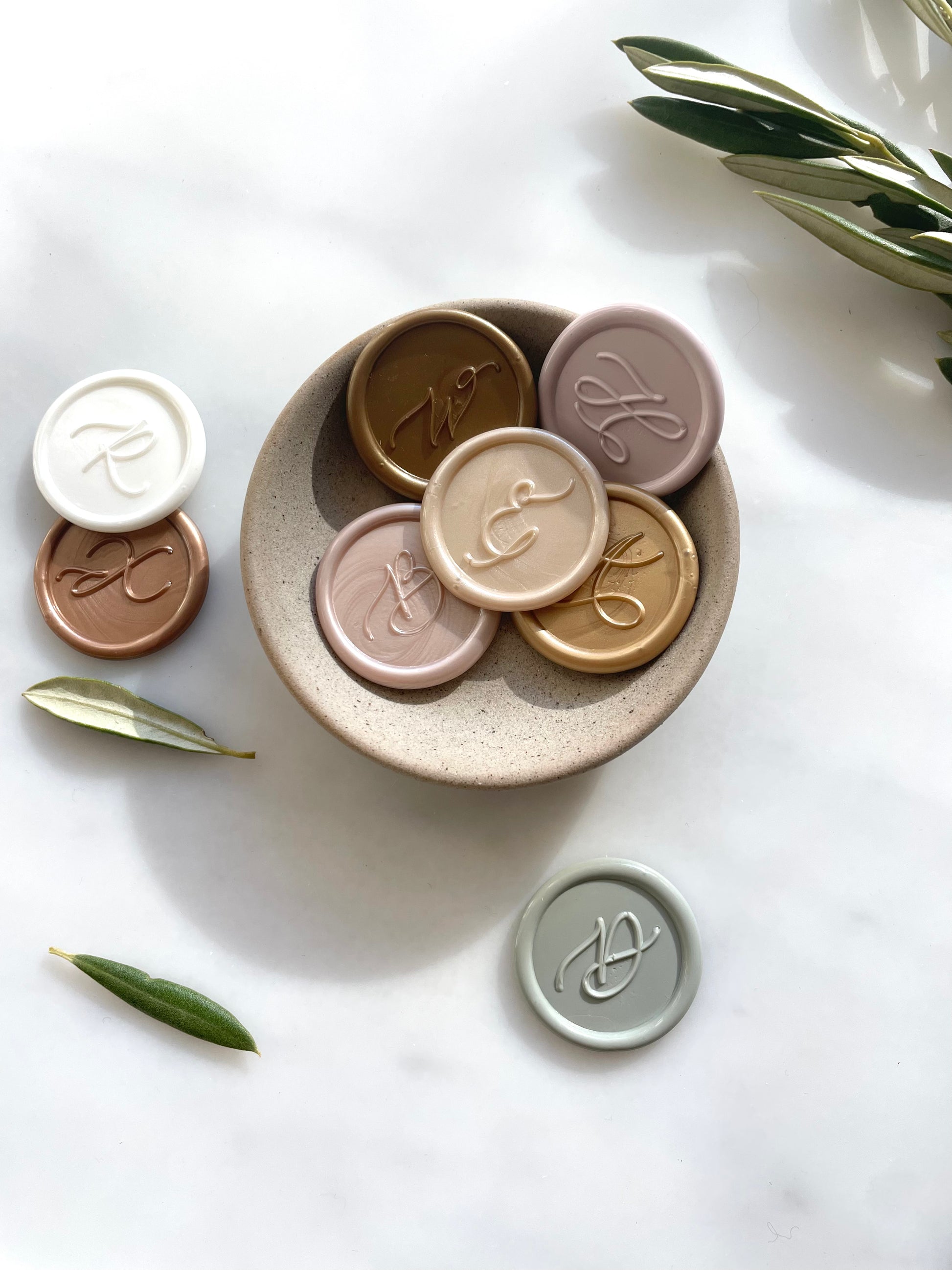 Custom Letter Wax Seal - Megan Bruce Designs