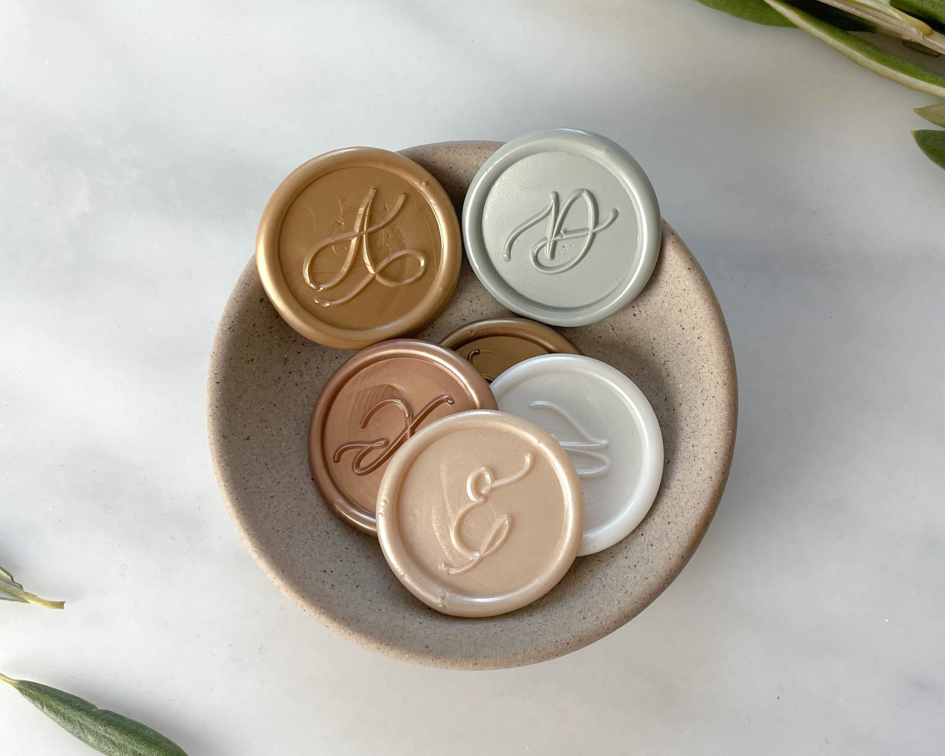 Custom Letter Wax Seal - Megan Bruce Designs