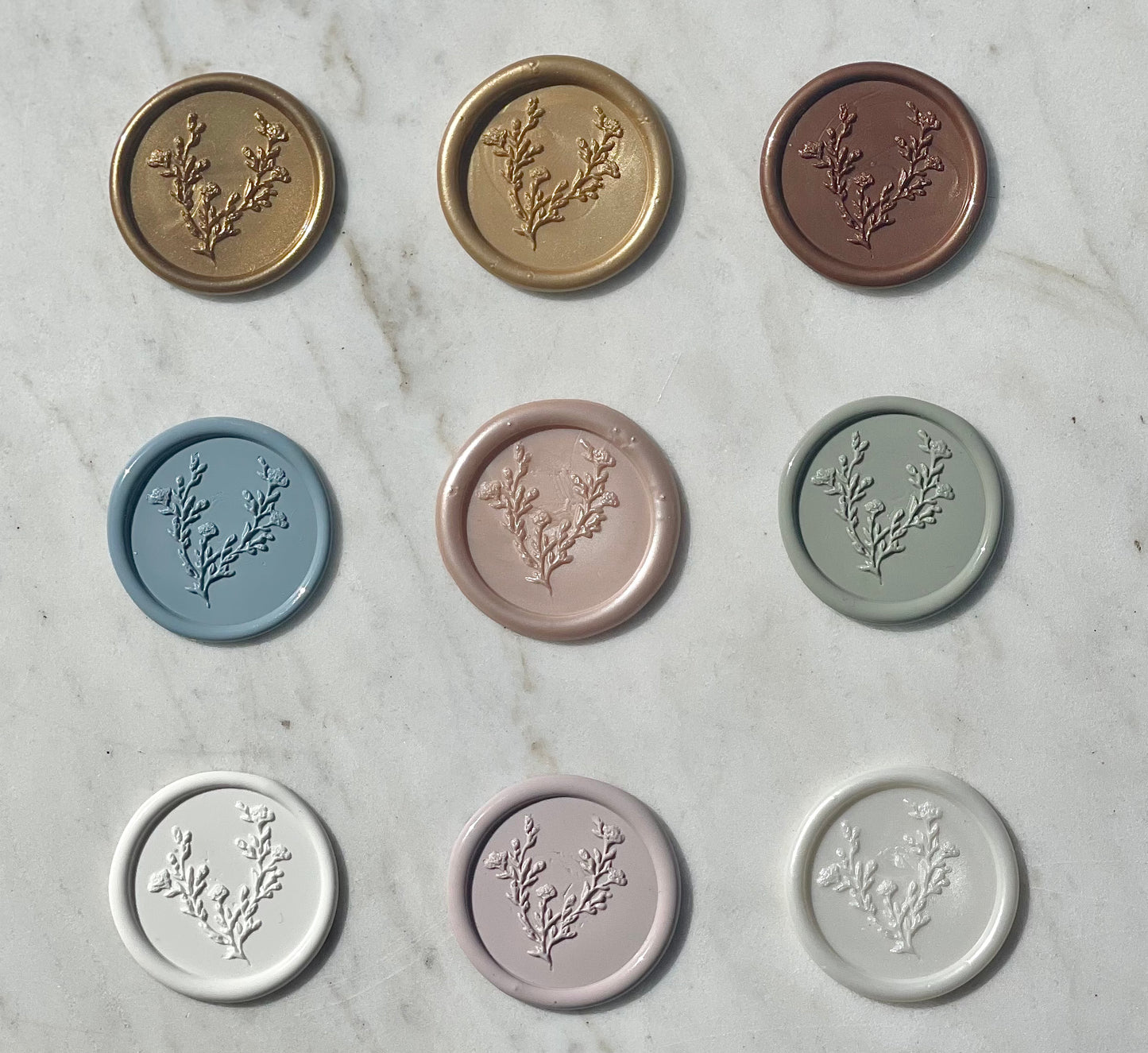 Christmas Card Wax Seals - Self Adhesive Wax Seals - Christmas Wax Seals - Premade Wax Seals - Megan Bruce Designs