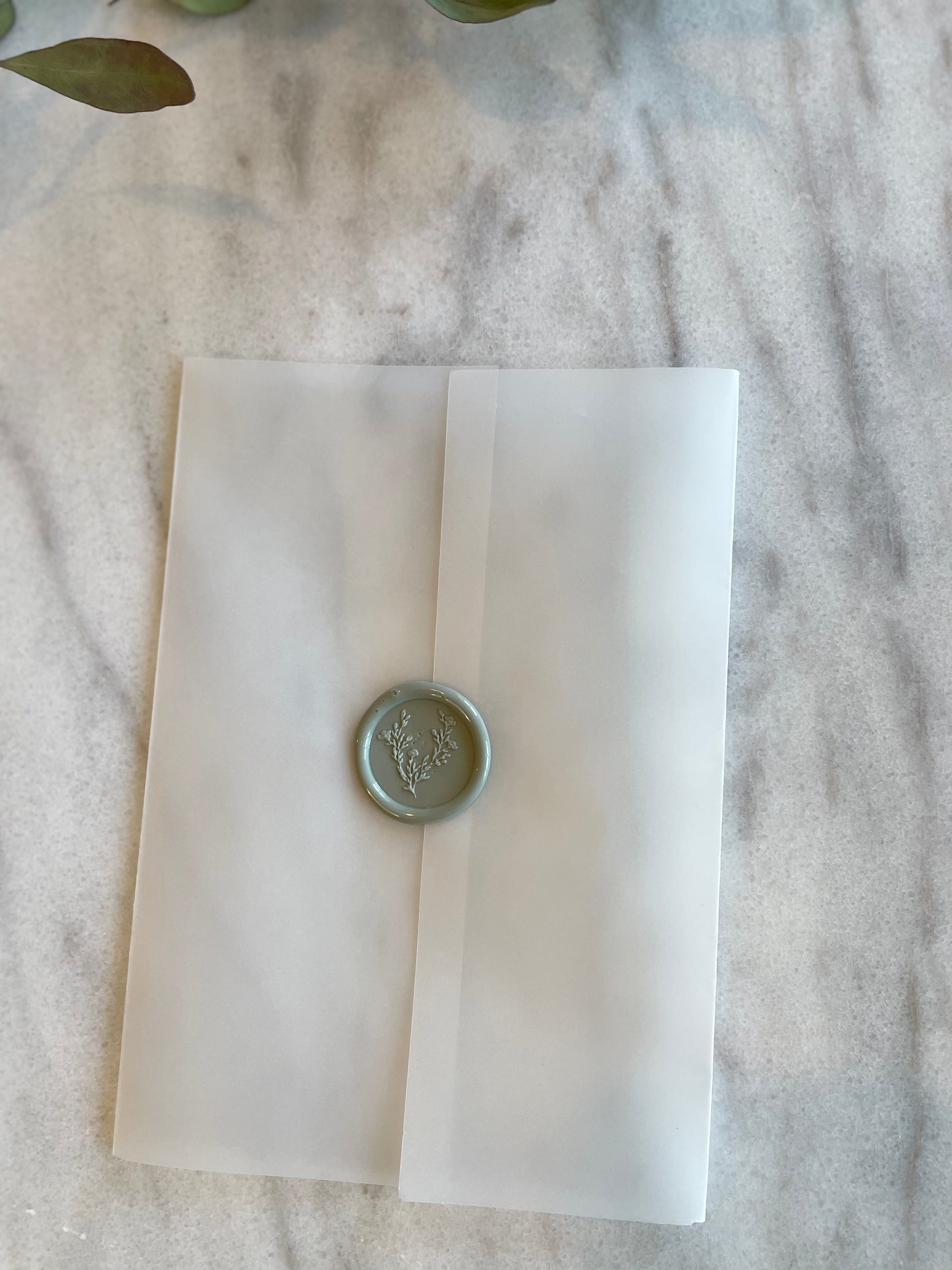 Wedding Invitation Vellum Paper, Pre-folded Vellum Jacket for 5x7 Invitations, Translucent Pre-scored Paper - Megan Bruce Designs
