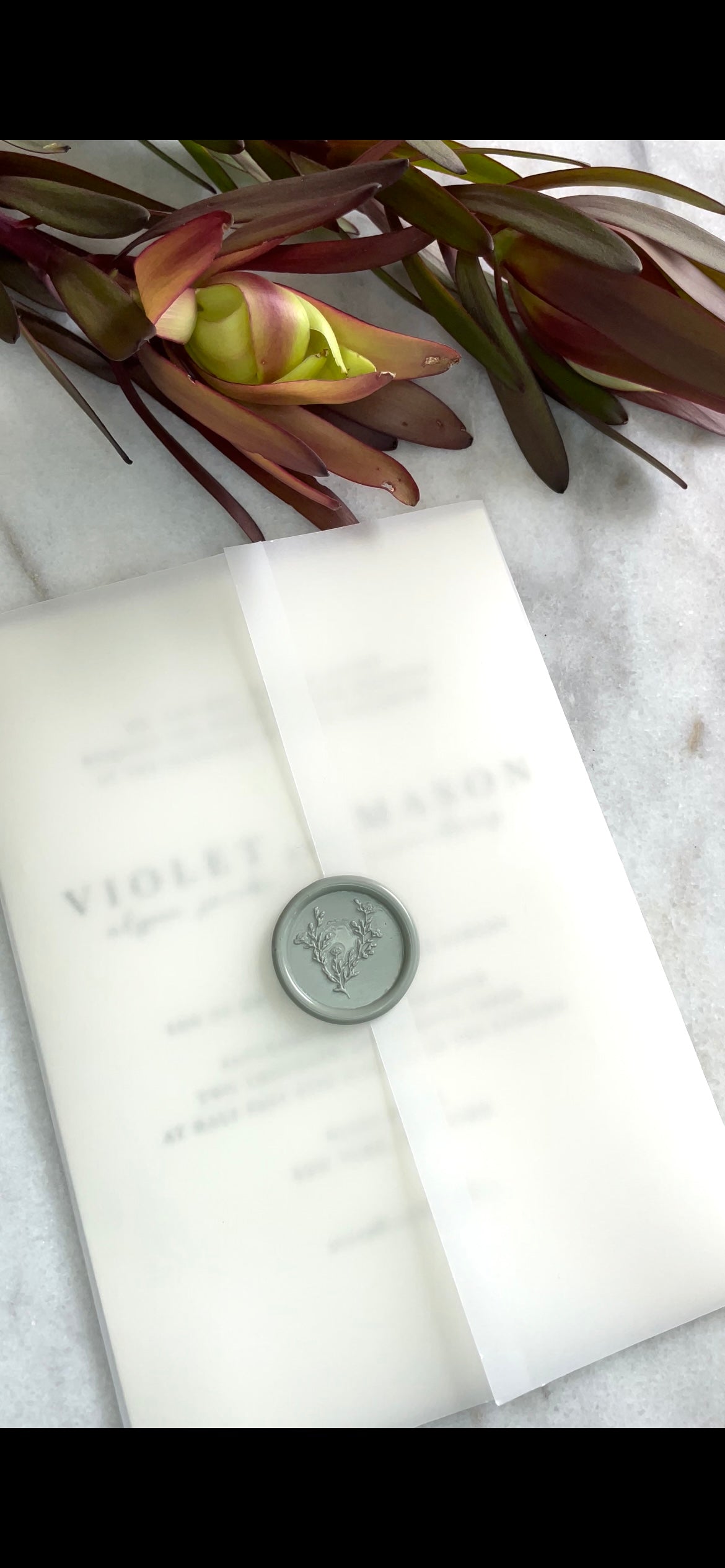 Wedding Invitation Vellum Paper, Pre-folded Vellum Jacket for 5x7 Invitations, Translucent Pre-scored Paper - Megan Bruce Designs