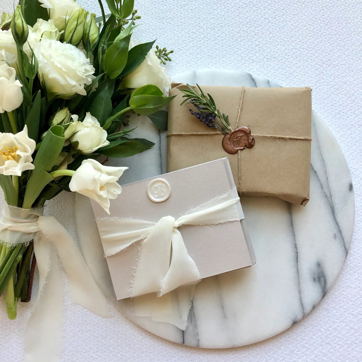 Personalized Cards - Wax Seal stationery - Customizable - Thank You Cards - Gift - Monogrammed Stationary - Bridesmaid Gift - Megan Bruce Designs