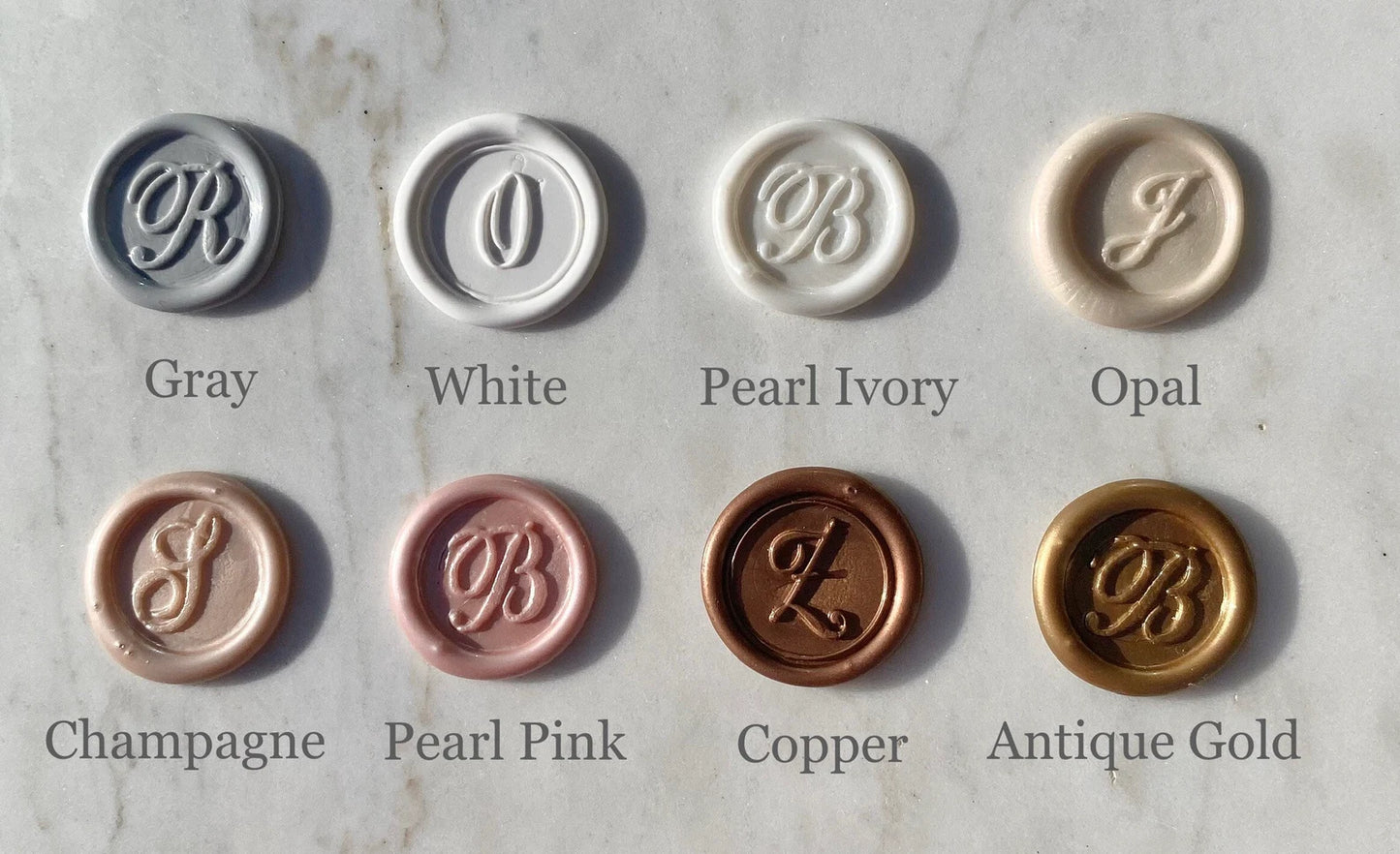 Personalized Note Cards With Wax - Customizable - Wax Seal - Correspondence Cards - Monogrammed Stationery - Shower Packaging - Set of 10 - Megan Bruce Designs