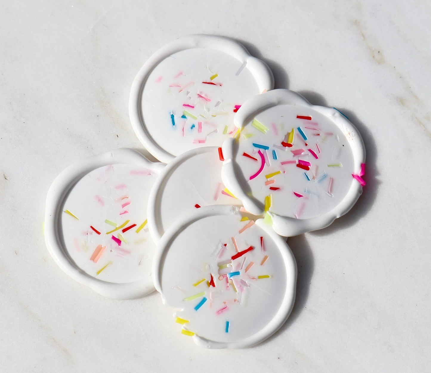 Sprinkles Wax Seal - Peel and Stick Wax Seals - Adhesive Already Applied Wax Seals - Kids Birthday Party - Megan Bruce Designs