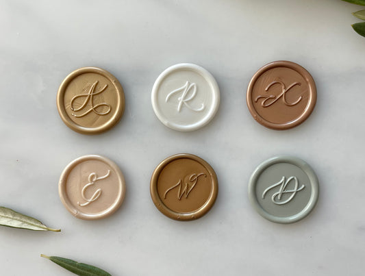 Custom Letter Wax Seal - Megan Bruce Designs