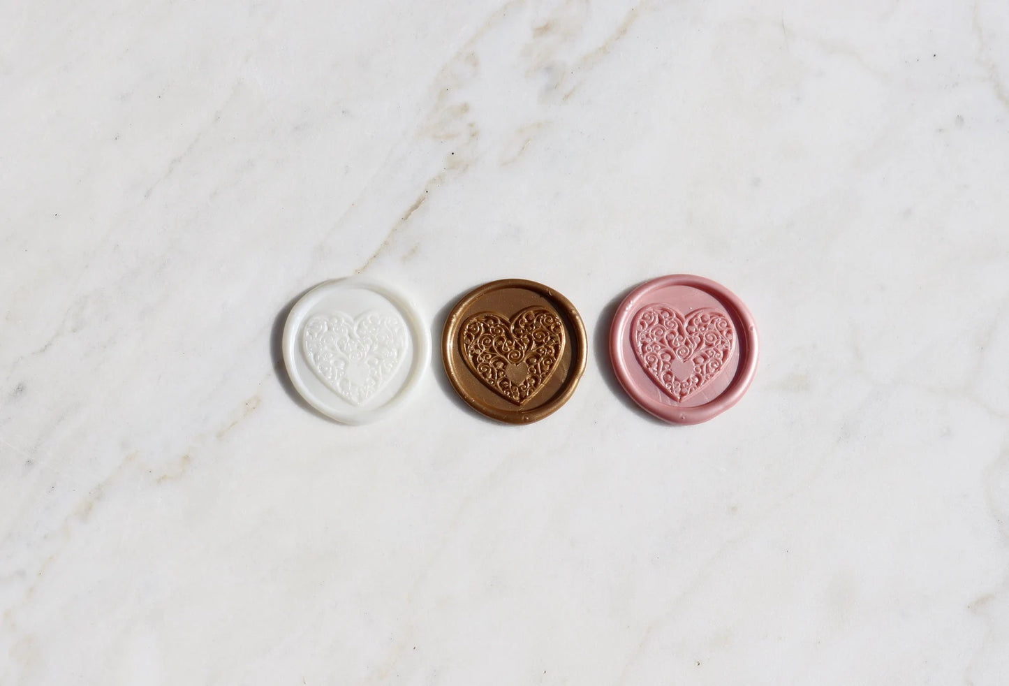 Heart Wax Seal -Self-Adhesive Wax Seal Sticker - Valentine's Day - Megan Bruce Designs