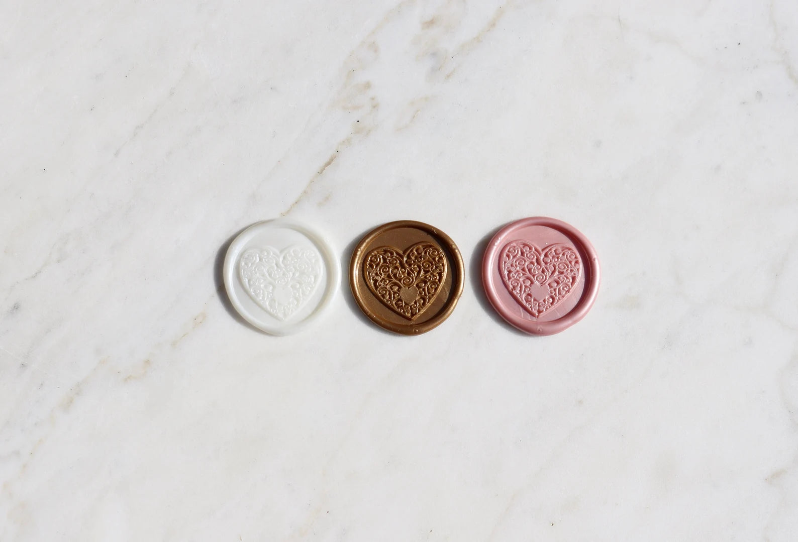Heart Wax Seal -Self-Adhesive Wax Seal Sticker - Valentine's Day - Megan Bruce Designs