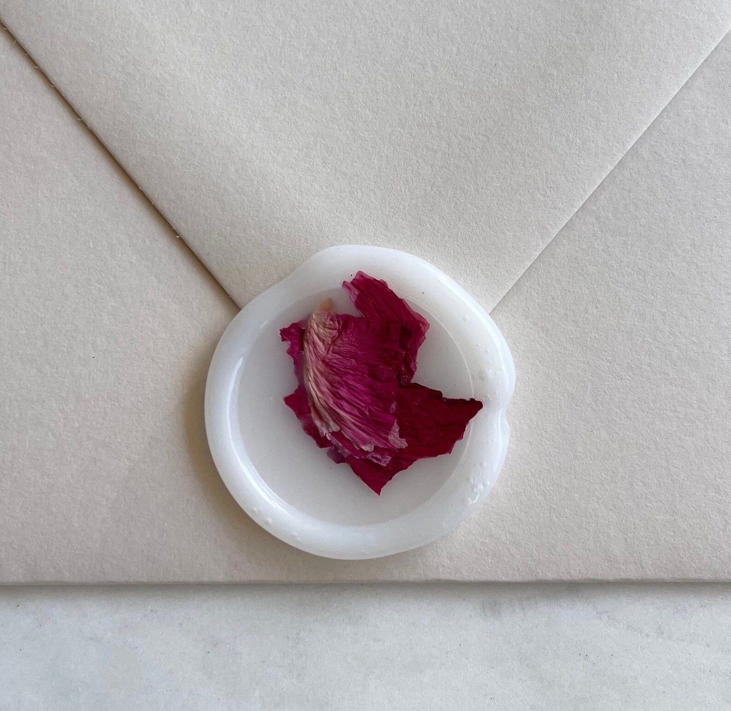 Dried Rose Wax Seals - Vellum Rose Petal Wax Seal Sticker- Adhesive Already Applied - Ships from Texas - Megan Bruce Designs
